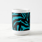 Mug Poster de animal en bande bleu clair Zebra (Centre)
