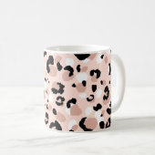Mug Poster de animal Léopard Abstrait moderne (Devant droit)