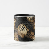 Mug Poster de animal Leopard Black Gold Cream (Centre)