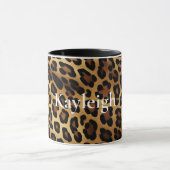 Mug Poster de animal Leopard Brown or (Centre)