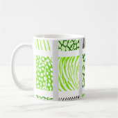 Mug Poster de animal mixte blanc et vert clair (Gauche)