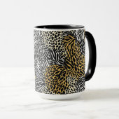 Mug Poster de animal mixte Zebra Leopard Tiger Impress (Devant droit)