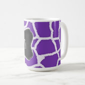 Mug Poster de animal pourpre de girafe de raisin ; (Devant droit)
