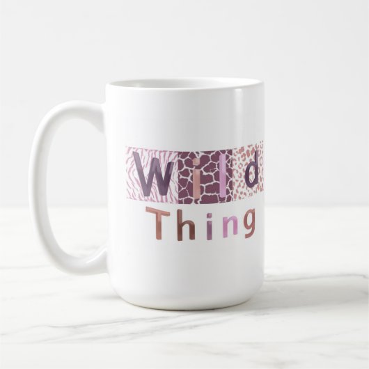 Mug Poster de animal Safari - Wild Thing (Gauche)