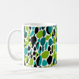 Mug Poster de animal turquoise Vert bleu Cheetah Spots