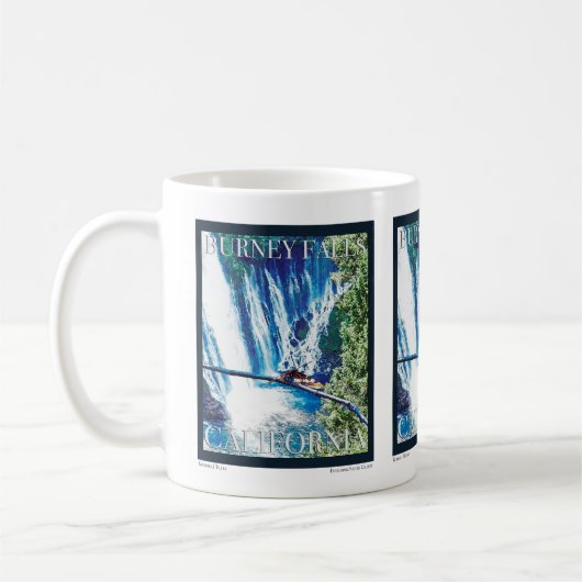 Mug Poster de Burney Falls, CA (Gauche)