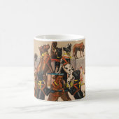 Mug Poster De Cirque Des Grands Danois Avec Entraîneur (Centre)