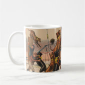 Mug Poster De Cirque Des Grands Danois Avec Entraîneur (Gauche)