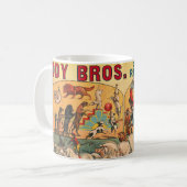 Mug Poster de cirque vintage Eddy Brothers (Devant gauche)