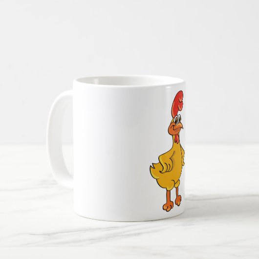 Mug Poster de coq (Devant gauche)