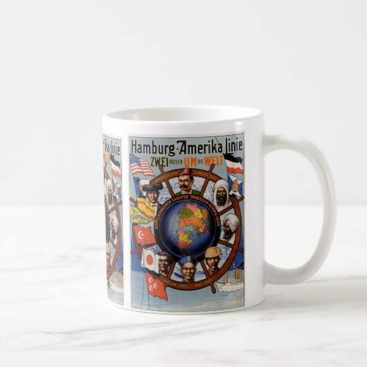 Mug Poster de la ligne Amerika de Hambourg (Droite)