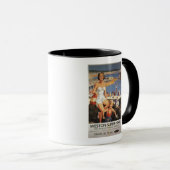 Mug Poster de la Mère et du Fils sur la Plage (Devant droit)