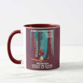 Mug Poster de l'affiche du parc national de la Sequoia (Gauche)