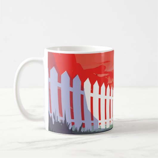 Mug Poster De L'Espace Rétro De Kepler-186f. (Gauche)