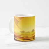 Mug Poster de l'espace rétro - La plus grande lune de  (Devant gauche)