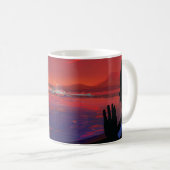 Mug Poster de l'espace rétro - Les spectateurs observe (Devant droit)
