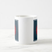 Mug Poster de l'horloge atomique Deep Space, version r (Centre)