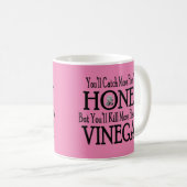 Mug Poster de miel et de vinaigre (Devant droit)