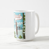 Mug Poster de Séoul Corée du Sud (Devant droit)