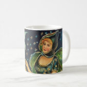 Mug Poster de sorcière Halloween vintage (Devant droit)