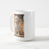Mug Poster de vie de chien papa - Café de porc et bouc (Devant gauche)