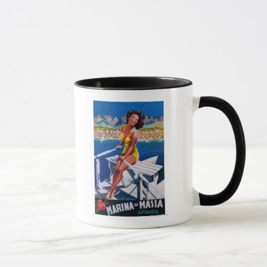 Mug Poster de voyage Massa Marina (Droite)