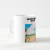 Mug Poster de voyage Seaton Beach Dorset (Devant gauche)