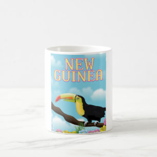Mug Poster de voyage Toucan en Nouvelle-Guinée