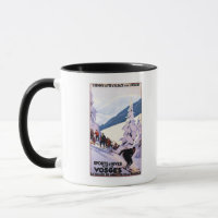 Poster des spectateurs regardant Skier