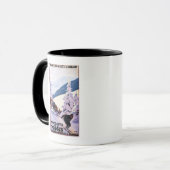 Mug Poster des spectateurs regardant Skier (Devant gauche)