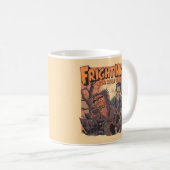Mug Poster d'horreur nocturne - Retro Werewolf et Mo (Devant droit)