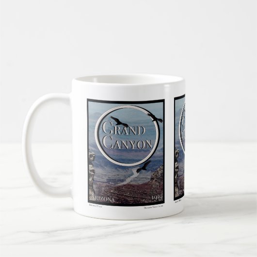 Mug Poster du Grand Canyon (Gauche)