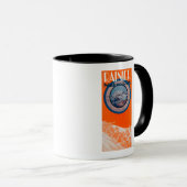 Mug Poster du mont Rainier - Drapeau (Devant droit)