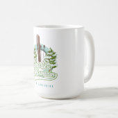 Mug Poster du ski de Gunstock Mountain New Hampshire (Devant droit)