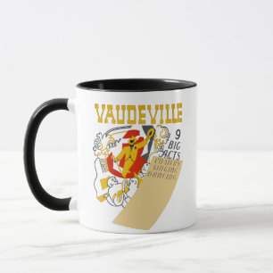 Mug Poster du spectacle vintage Vaudeville Art Abstrai