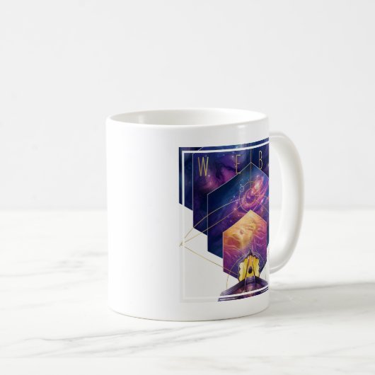 Mug Poster du télescope spatial James Webb. (Devant droit)