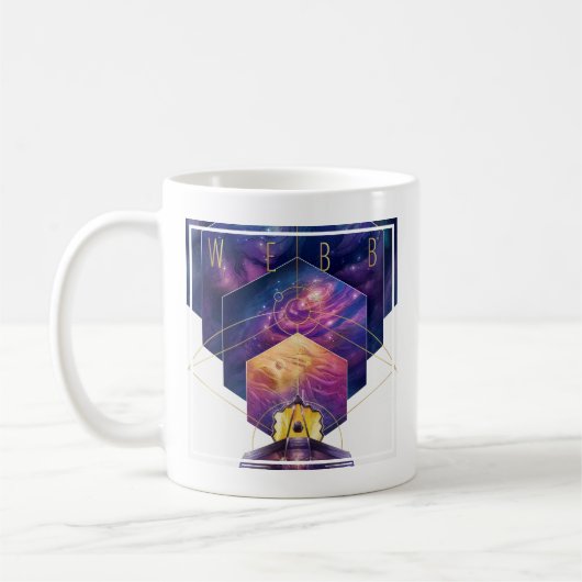 Mug Poster du télescope spatial James Webb. (Gauche)