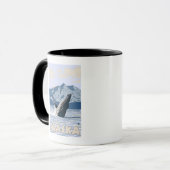 Mug Poster du Vintage voyage de baleines à bosse d'Ala (Devant gauche)