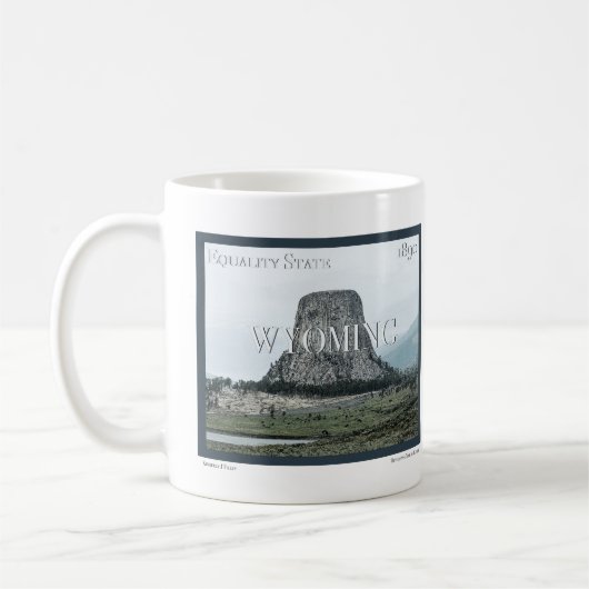 Mug Poster du Wyoming (Gauche)