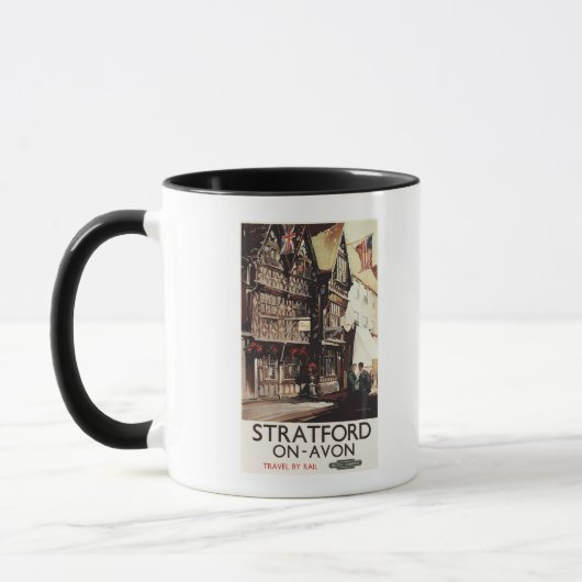 Mug Poster ferroviaire Garrick Inn and Harvard House (Gauche)