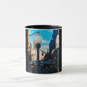 Mug Poster Hollywood Blvd.