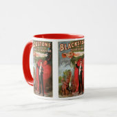 Mug Poster magique vintage, Grand Magicien Blackstone (Devant gauche)