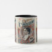 Mug Poster magique vintage, Magicien Harry Houdini (Centre)