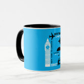 Mug Poster Nostalgalic Retro Airline (Devant gauche)