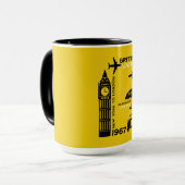 Mug Poster Nostalgalic Retro Airline (Devant gauche)