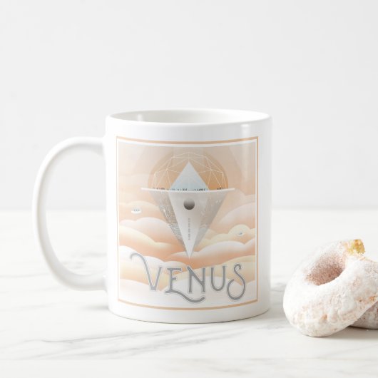 Mug Poster-Observatoire Rétro Dans Le Système Solaire (Avec donut)