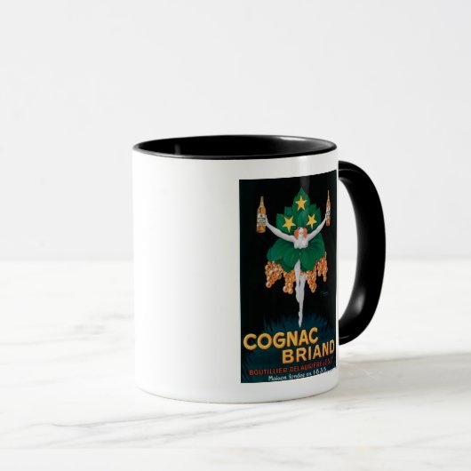 Mug Poster promotionnel de Cognac Briand (Devant droit)