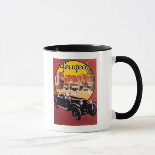 Mug Poster promotionnel Peugeot Automobile (Droite)