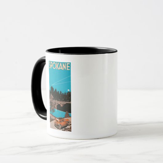 Mug Poster publicitaire Spokane #1Spokane, WA (Devant gauche)