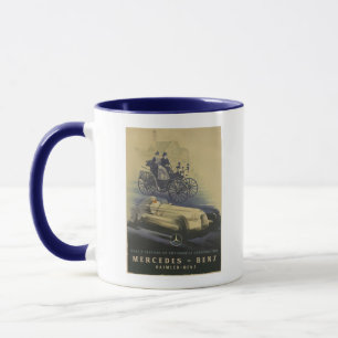 Mug Poster publicitaire vintage Mercedes Benz